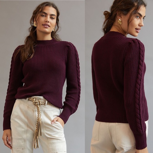 Anthropologie Sweaters - NWT Anthropologie Cable-Knit Sweater